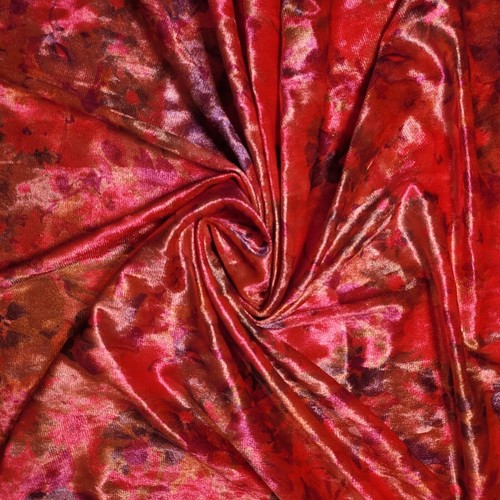 Floral crush velour velvet - floral,