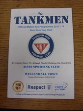 22/10/2013 Alvis Sporting Club v Willenhall Town [Birmingham Midweek Cup] [At Co