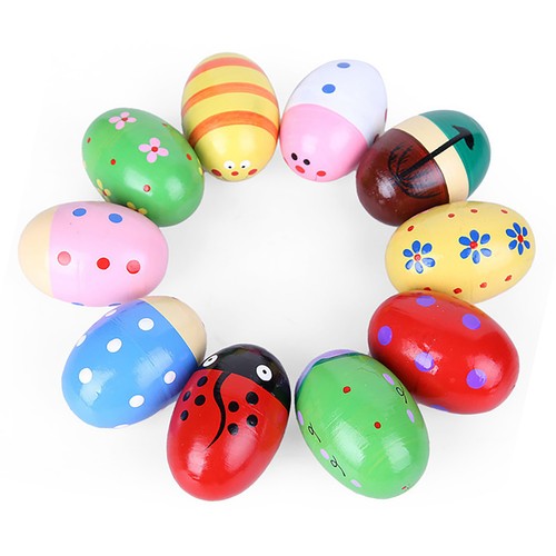 Maracas egg shakers wooden - egg,