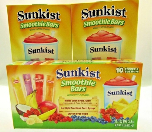 Sunkist smoothie freezer pops - smoothie,