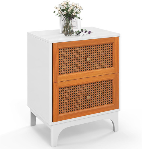 Rattan nightstand drawer - rattan, 2