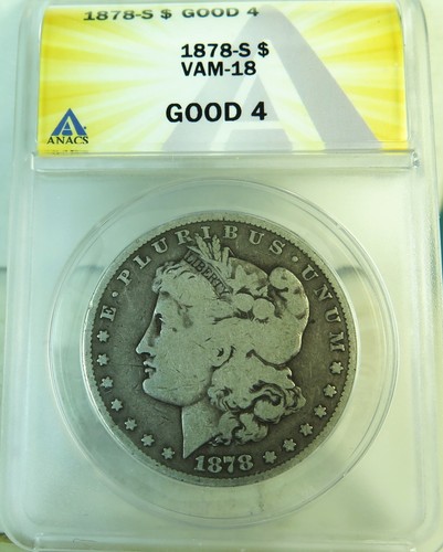 1878 morgan dollar anacs - dollar, g4