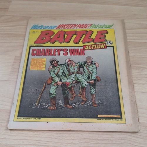 Battle action comic - action, date