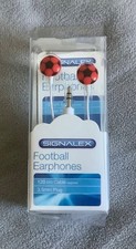 SIGNALEX - Football Earphones / Earbuds 3.5mm Plug / 120cm Cable- BNIB