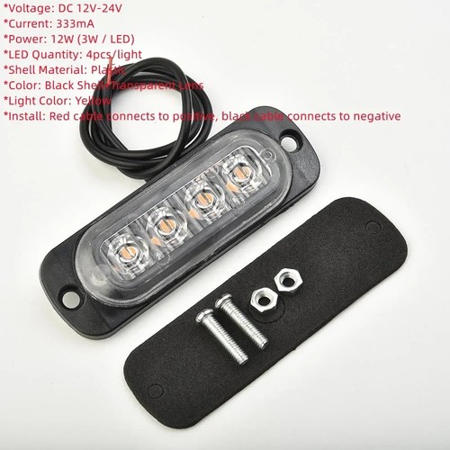 Rear red fog led lamp - led,