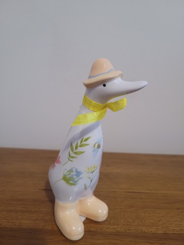 Ceramic floral duck - duck, in