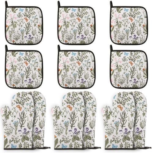 Pack vintage floral oven - 12,