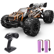 DEERC RC Car, Remote Control Monster Truck W/ 2 Batteries for 40 Min Play,