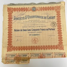 3X Vintage share certificate