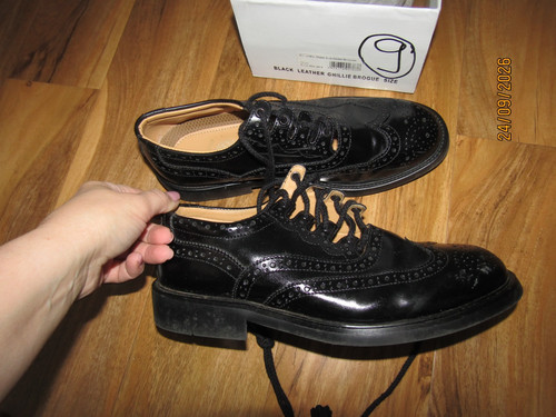 Scotland black leather - scotland, ghillie