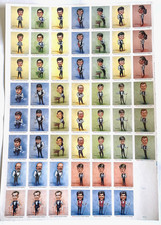 Uncut Cigarette Card Sheet