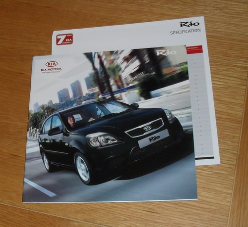 Kia rio brochure 2010 with - rio,