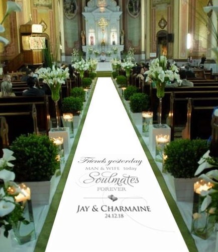 Personalised wedding aisle - wedding,