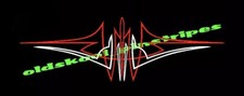 Pinstripe pinstriping custom hot rod motorcycle chopper tank fender vinyl decal