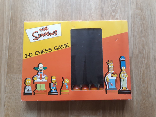 The simpsons chess set - the,