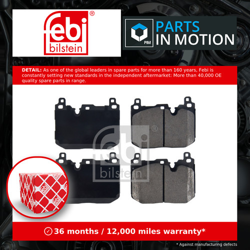 Brake pads set - pads, front