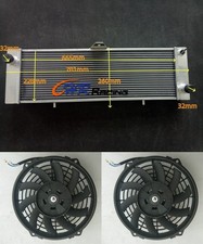 Aluminum Radiator+7"FANS For TVR 2500M 2.5 1972-1977 & 3000M 3.0 1972-1974 MT