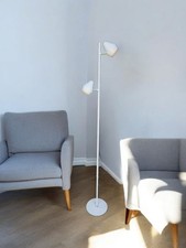 EDISHINE Modern Floor Lamp 61"  Metal 2 Flexible Head Touch Dimmable LED White
