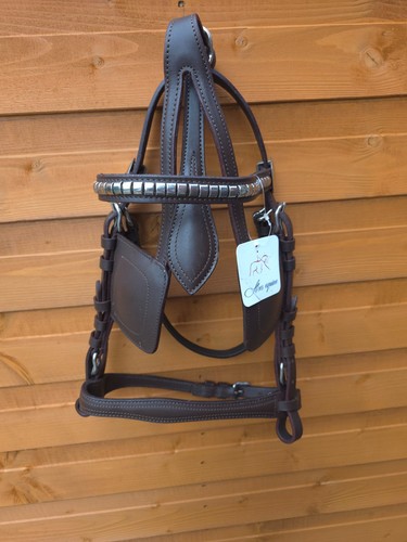 Leather draft driving bridle - draft,