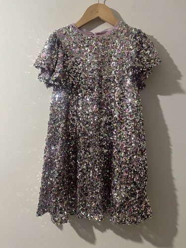 Next girls pink sequin dress - pink,