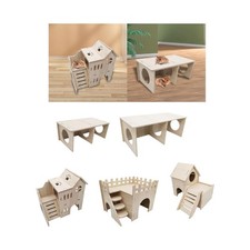 Hamster House Playground Exercise Toy Assemble Peep Shed Activity Tunnel Nesting