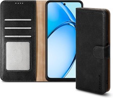 Wallet Flip Case For DORO 8100 Black Leather Shockproof Stand Phone Cover VAT