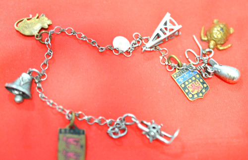 Charm bracelet sterling - charm, silver
