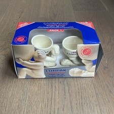 Vintage 2002 Lurpak Limited Edition Douglas Egg Cups x 2 UNUSED BOXED
