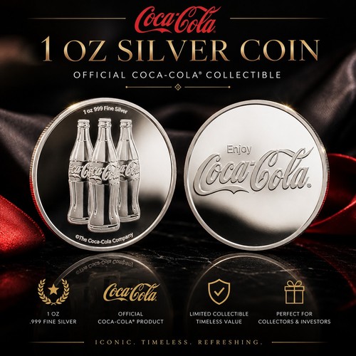1oz silver coca cola coin - silver,