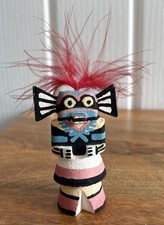 Vintage Hand Carved Hopi Kachina Native American Tribal Katsina Warrior Doll 3”
