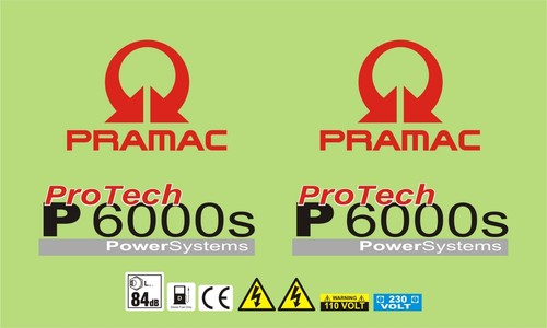 Pramac p6000s generator decal - pramac,