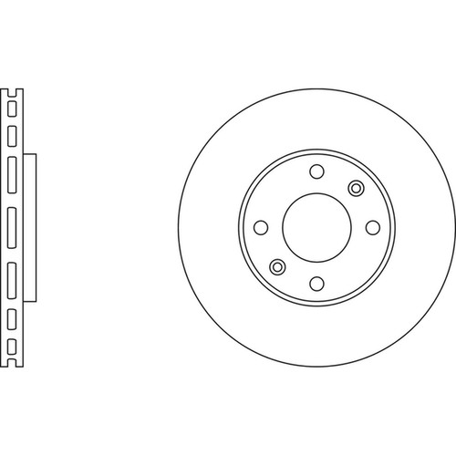 Brake discs vented for - 2x,