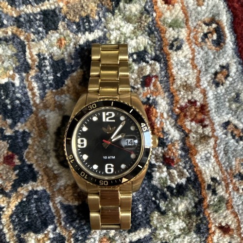 Adidas watch metal - metal, black