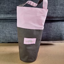 Fortnum & Mason Pink and Grey Insulated Bottle Holder Carry Bag Accessories