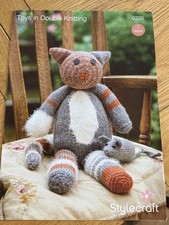 Stylecraft Soft Toys Knitting Pattern Double Knit Cat Cuddly Toy