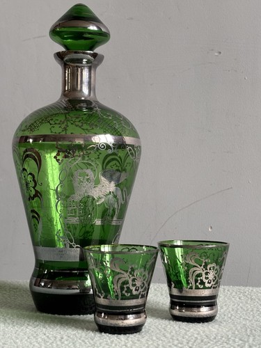 Green and silver chased - chased,