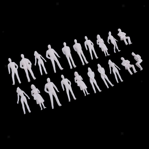 20pcs scale unpainted - 20pcs,