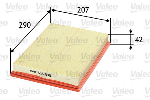 Valeo 585046 air filter - valeo-oe, 585046-oe