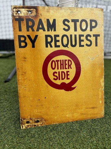 Tram stop request - request, painted