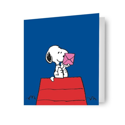 Peanuts snoopy blank card - snoopy,