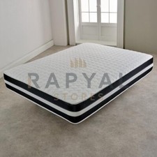 Cool Blue Memory Foam Mattress Sprung 3ft Single 4ft6 Double 5ft King 6ft S King