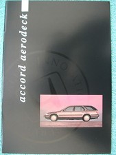 Honda Accord Aerodeck brochure 1991 - 2.2 litre Man/Auto.16 pages. Spec / Colour