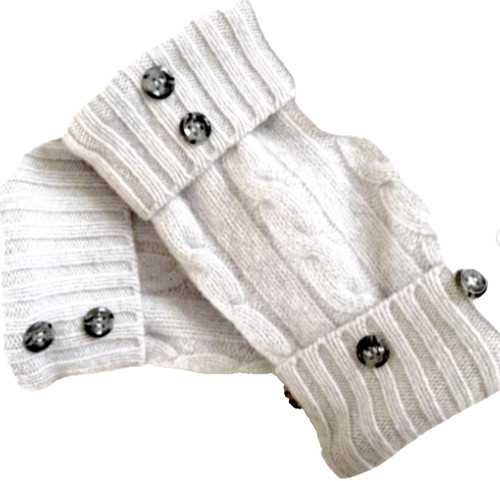 Fingerless gloves gray - gloves, light