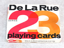 Vintage De La Rue Series 23 Twin Pack Of Geometric Design Playing Cards