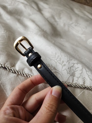 Black belt medium worn - belt,