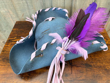 Blue Tricorn Pirate Hat