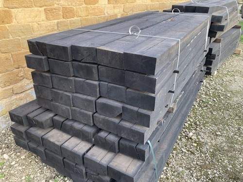 Oak sleepers - (painted, black)