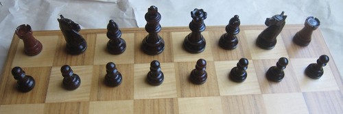Chess set complete wooden - set,