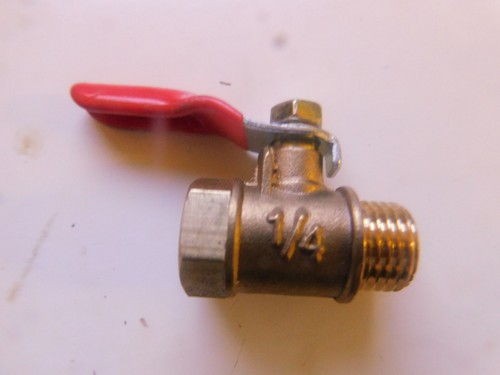 Line brass ball valve - brass,