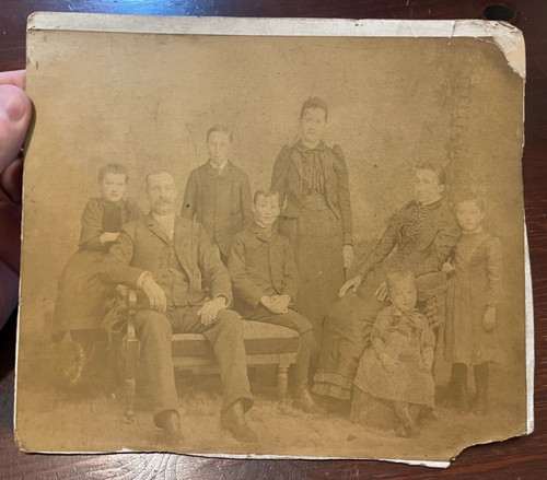 Antique photograph family - antique, photograph,